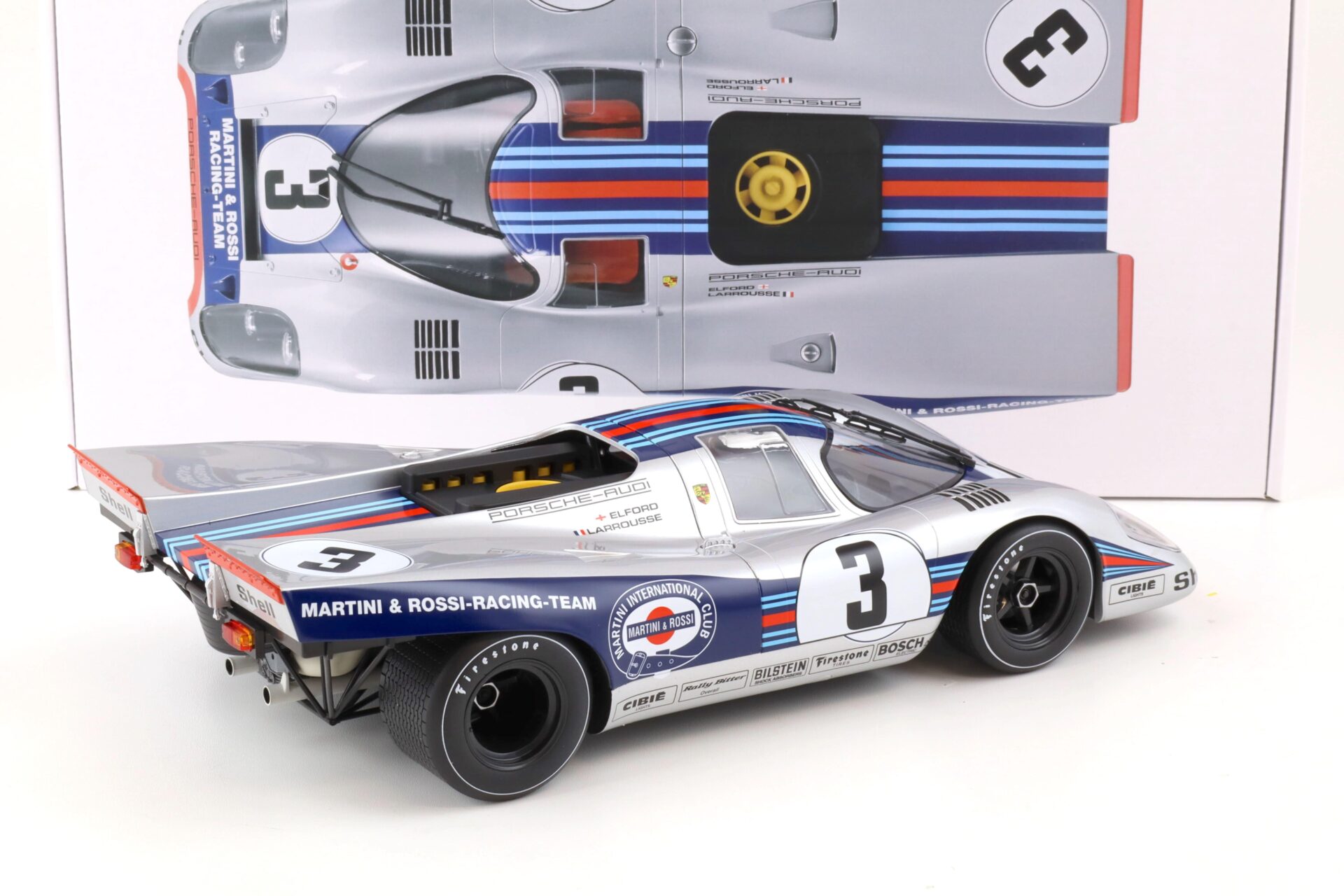 1:12 Norev Porsche 917K Winner 12h Sebring 1971 Elford/ Larrousse #3 Martini Racing