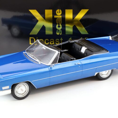 1:18 KK-Scale Cadillac DeVille Convertible 1967 blue metallic/ black