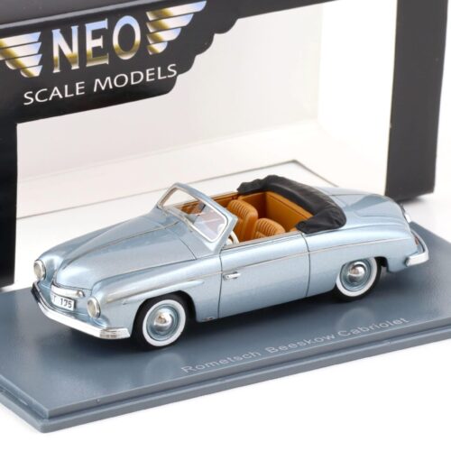 1:43 NEO Rometsch Beeskow Cabriolet silver-blue metallic