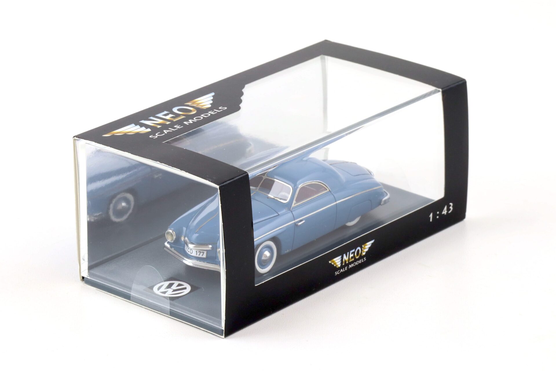 1:43 NEO Rometsch Beeskow Coupe blue- grey 1951