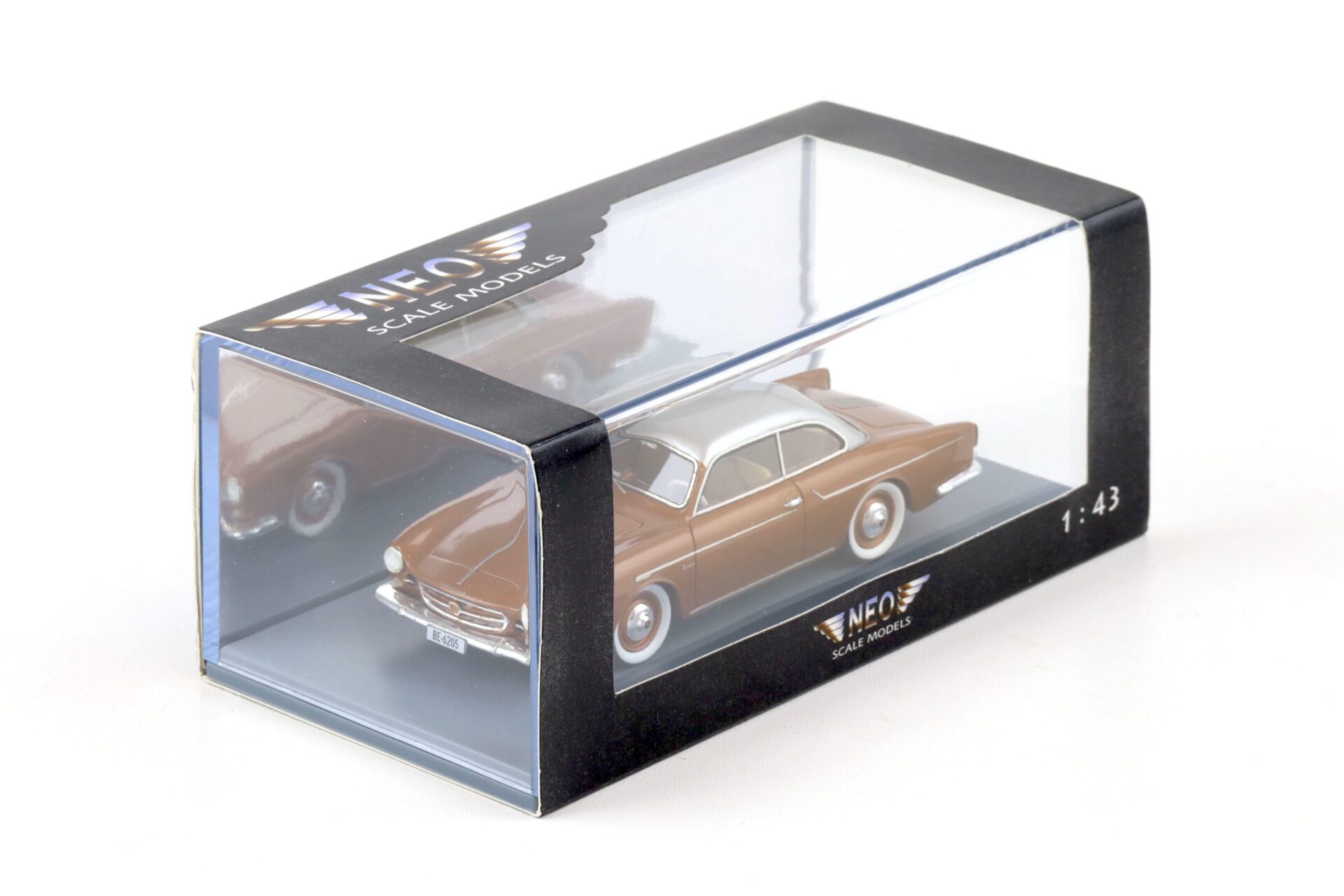 1:43 NEO VW Porsche Beutler Coupe 1957 gold metallic/ silver