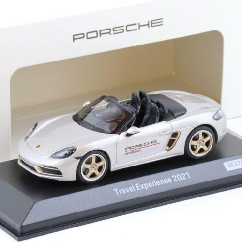 1:43 Minichamps Porsche Boxster 718 Travel Experience 2021 silver WAP DEALER