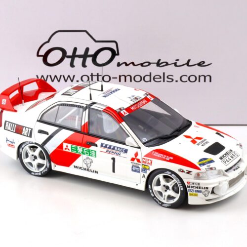 1:18 OTTO mobile OT409 Mitsubishi Lancer EVO IV Rally Catalunya 1997 Makinen