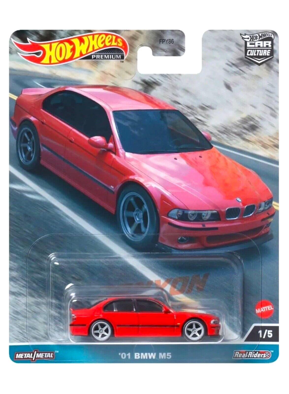 ID 80963 orig.jpg 1:64 Hot Wheels Premium 2023 Canyon Warriors BMW M5 E39 Limousine red HKC52