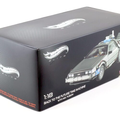 1:18 Hot Wheels Elite DMC DeLorean Back to the Future time Machine BCJ97