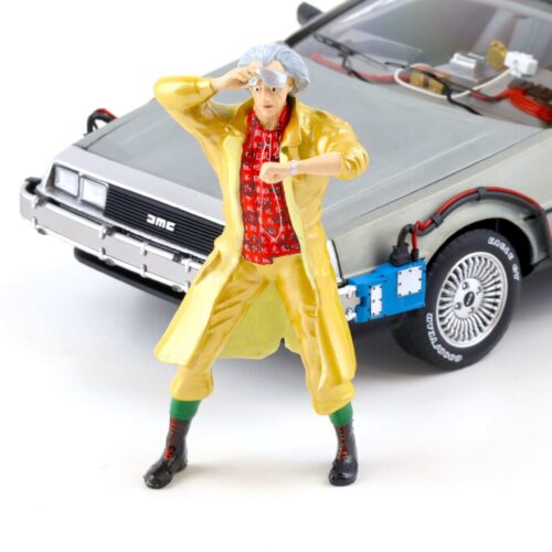 1:18 Triple9 Back to the Future Dr. Emmett Brown Figur Figure Diorama Zubehör T9-18001