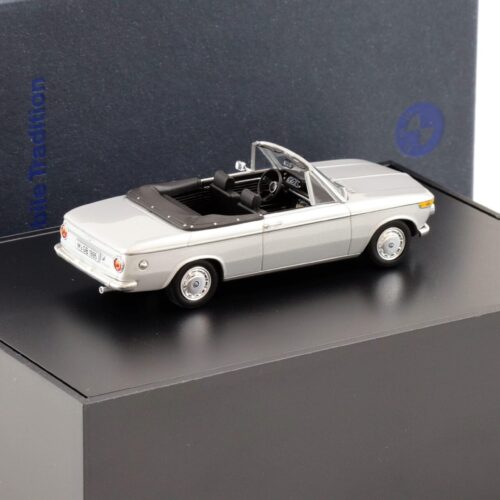 1:43 Minichamps BMW 2002 Convertible silver DEALER VERSION