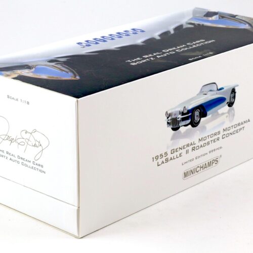 1:18 Minichamps 1955 General Motors LaSalle II Roadster Concept white Bortz Auto Collection