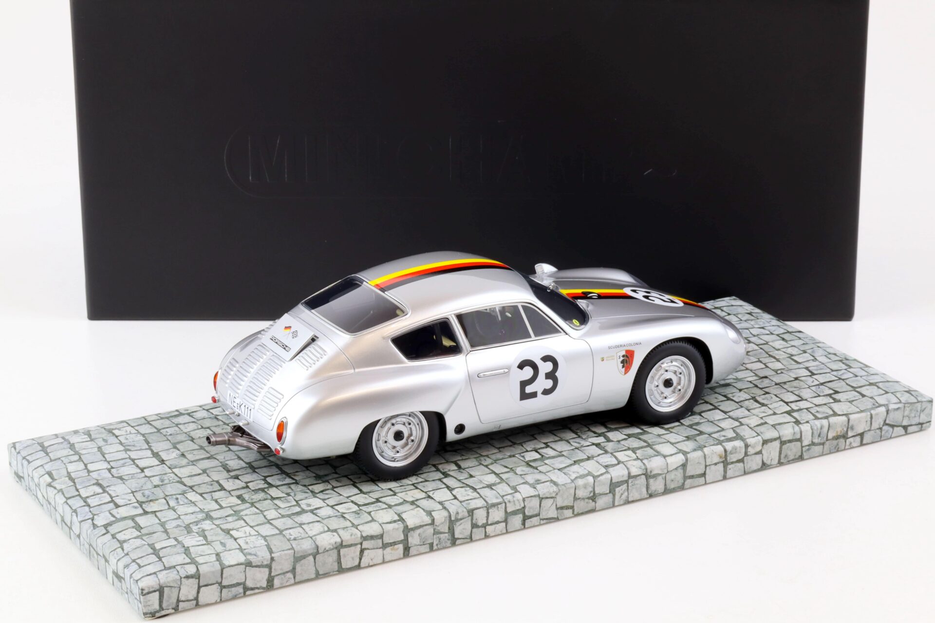 1:18 Minichamps Porsche 356 B 1600 GS Carrera GTL Abarth #23 Koch Solitude 1962