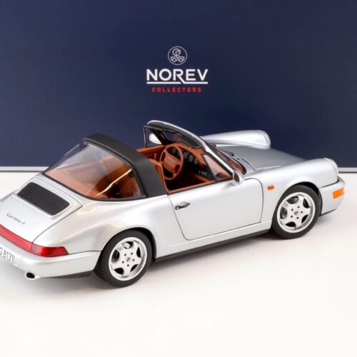 1:18 Norev Porsche 911 (964) Carrera 4 Targa 1990 silver metallic 187342