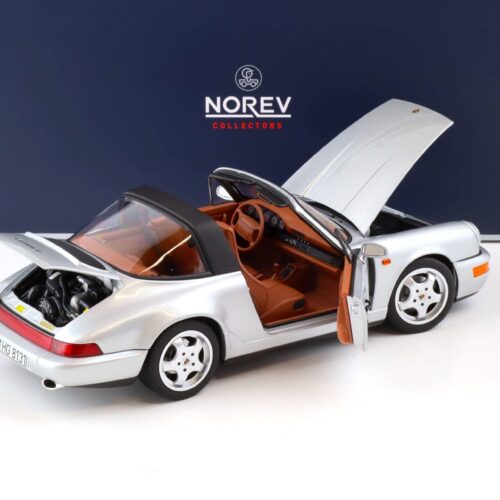1:18 Norev Porsche 911 (964) Carrera 4 Targa 1990 silver metallic 187342