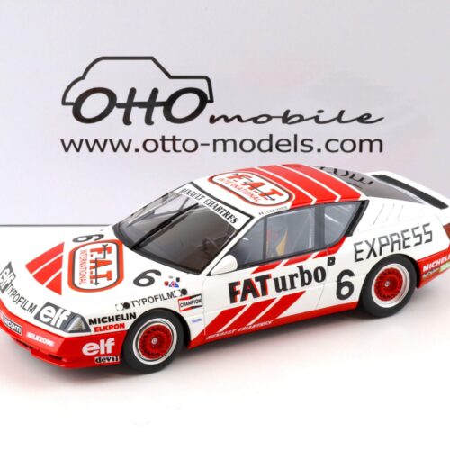 1:18 OTTO mobile OT1022 Renault Alpine GTA Europe Cup white J.Gouhier 1987