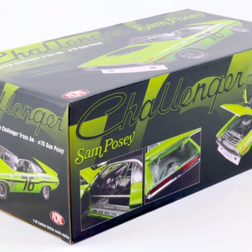 1:18 ACME 1970 Dodge Challenger Trans Am Sam Posey #76 green/ black
