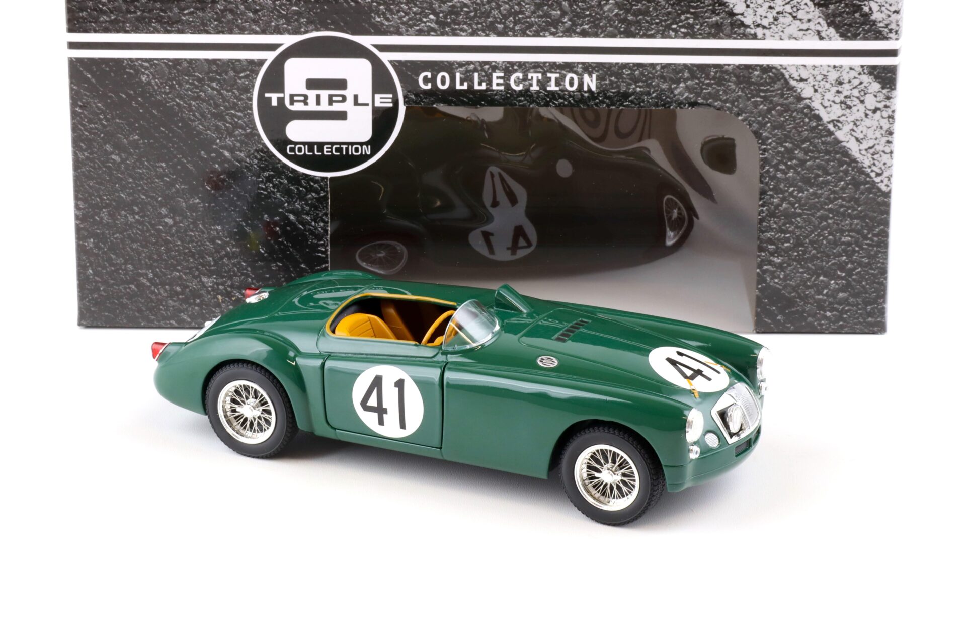 1:18 Triple9 MG A ex182 Roadster Le Mans 1955 Locket/ Miles #41 green