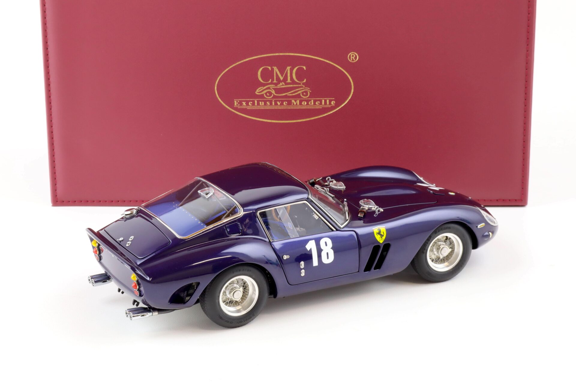 1:18 CMC Ferrari 250 GTO #18 Monterey Historical Races Laguna Seca 2004 dark blue M-255