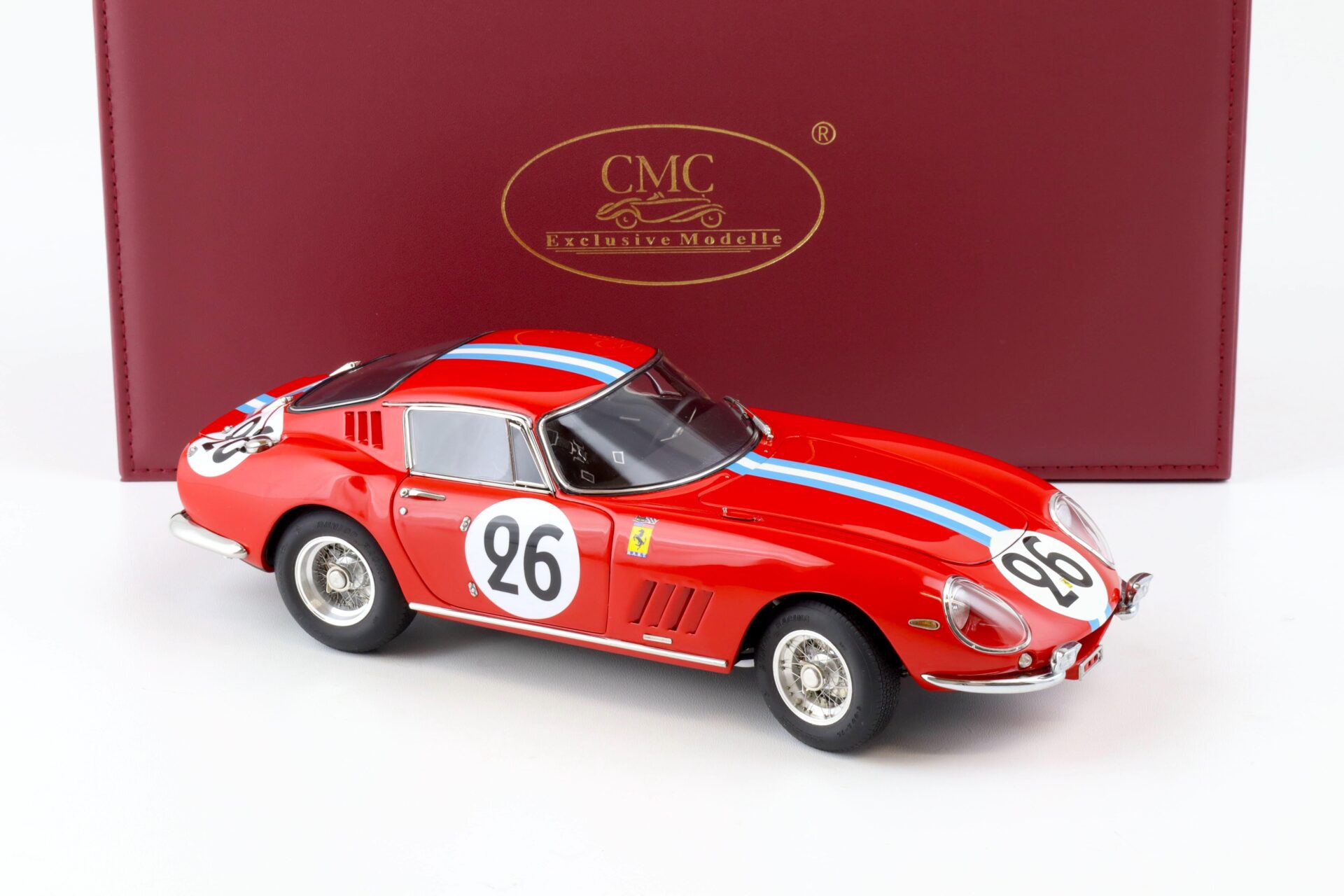 1:18 CMC Ferrari 275 GTB/C 24h Le Mans 1966 Biscaldi/ de Bourbon #26 red M-199
