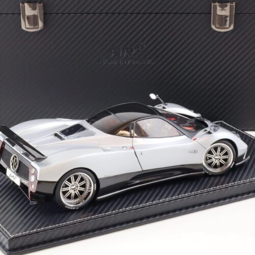 1:18 BBR Almost Real Pagani Zonda F Mercurio grey with suitcase - Limited 100 pcs.
