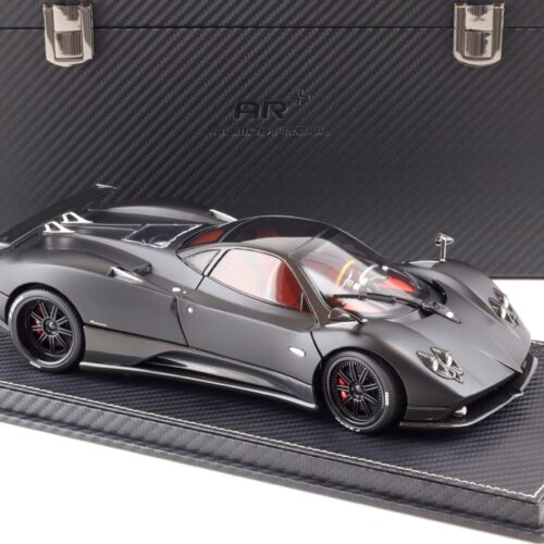 1:18 BBR Almost Real Pagani Zonda F matt black with suitcase - Limited 50 pcs.