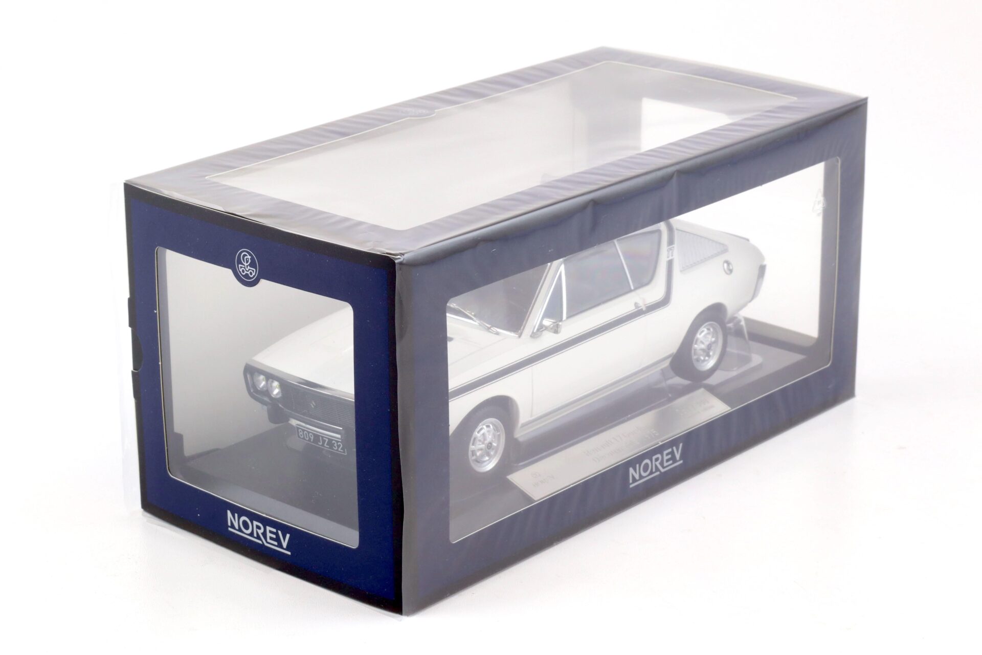 1:18 Norev Renault 17 Gordini Recouvrable 1975 white & black deco - Limited 300 pcs.