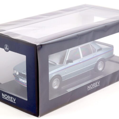 1:18 Norev BMW M535i E12 Sedan 1980 blue met. with stripes - Limited 500 pcs. - Image 4