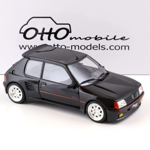 1:18 OTTO mobile OT817 Peugeot 205 Dimma Edition 1 black/ silver wheels