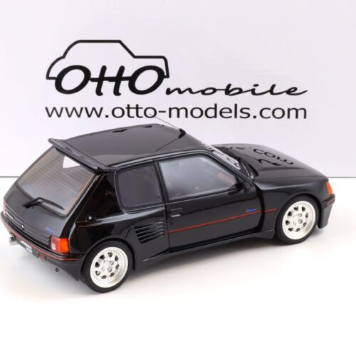 1:18 OTTO mobile OT817 Peugeot 205 Dimma Edition 1 black/ silver wheels