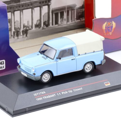 1:43 IST Models Trabant 1.1 Pick-Up closed 1990 blue