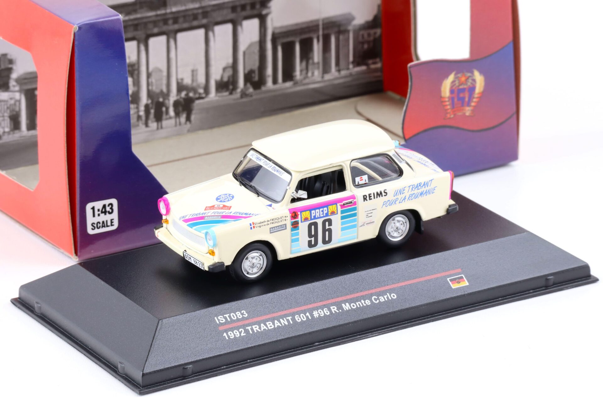 ID 82268 orig.jpg 1:43 IST Models Trabant 601 Rallye Monte Carlo #98 beige 1992