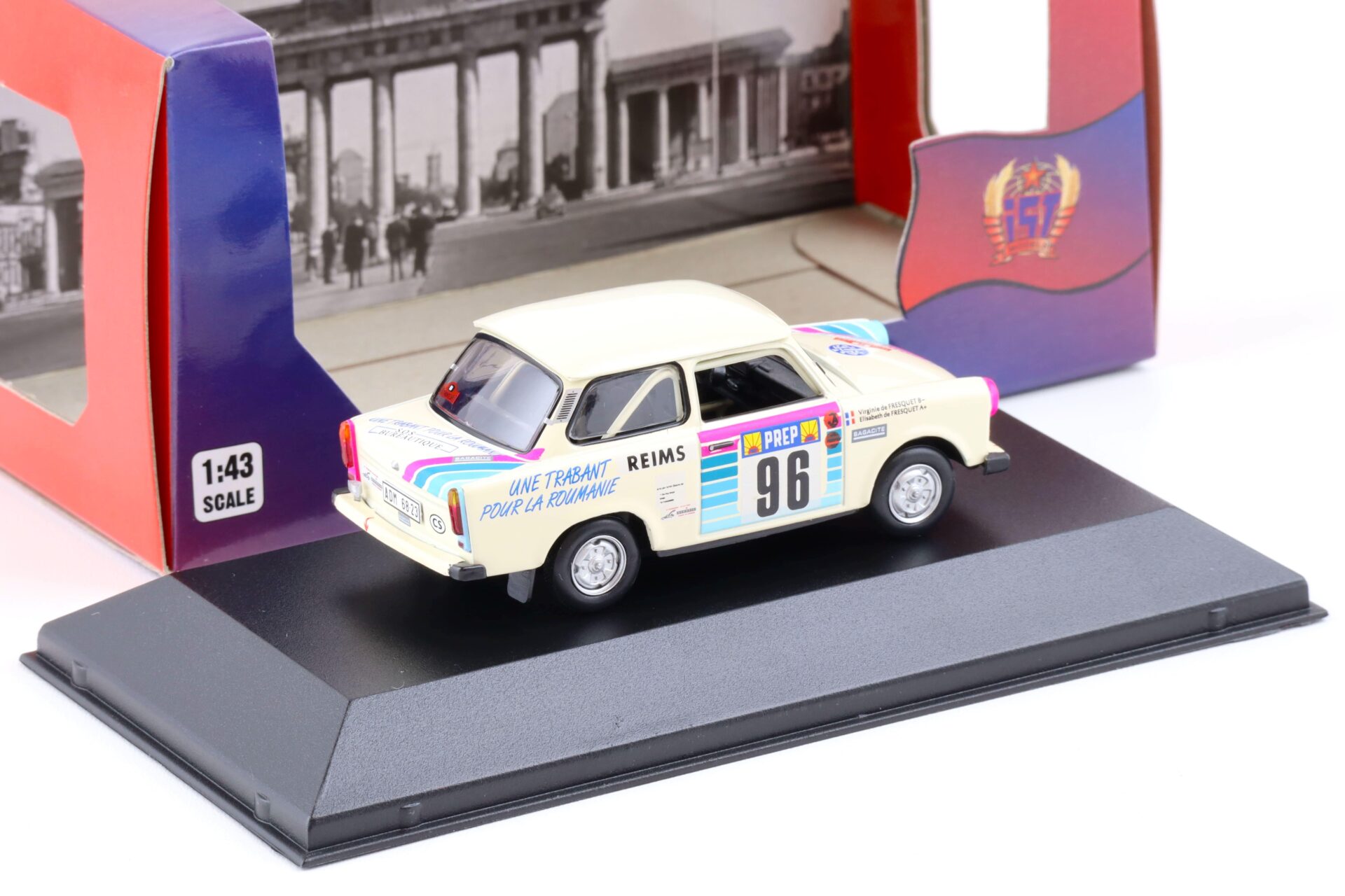 1:43 IST Models Trabant 601 Rallye Monte Carlo #98 beige 1992