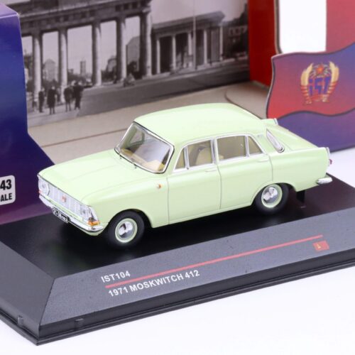 1:43 IST Models Moskwitch 412 Limousine 1971 light green