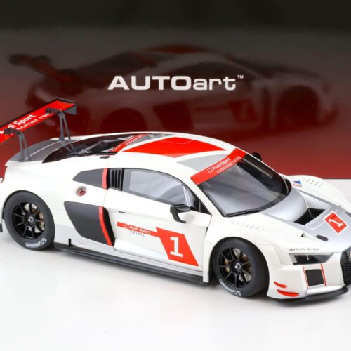 1:18 AUTOart Audi R8 FIA GT GT3 Geneva Presentation Car 2016 white/ silver/ red