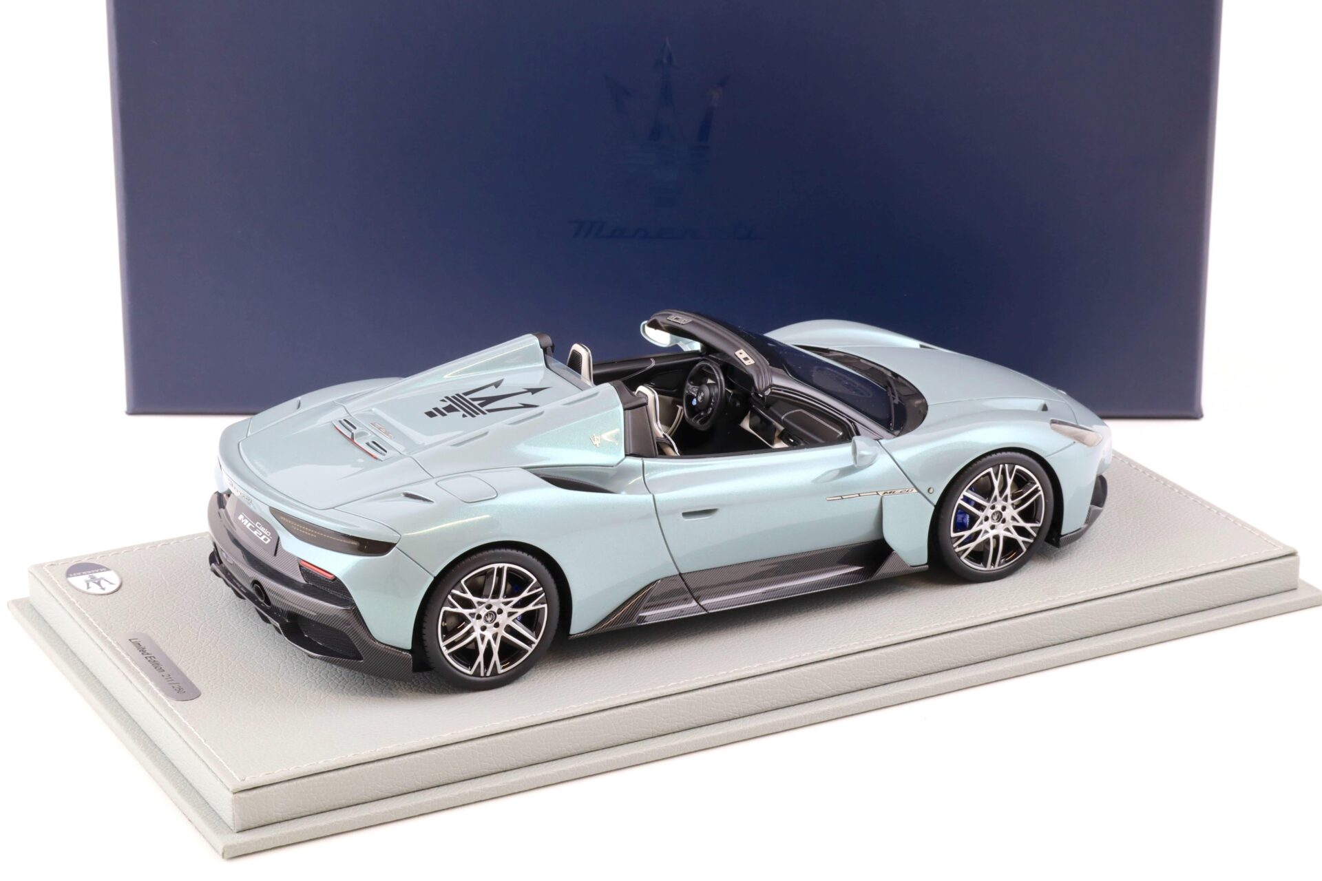 1:18 BBR Maserati MC20 Roadster 2022 Cielo Acqua Marina - Limited 250 pcs.