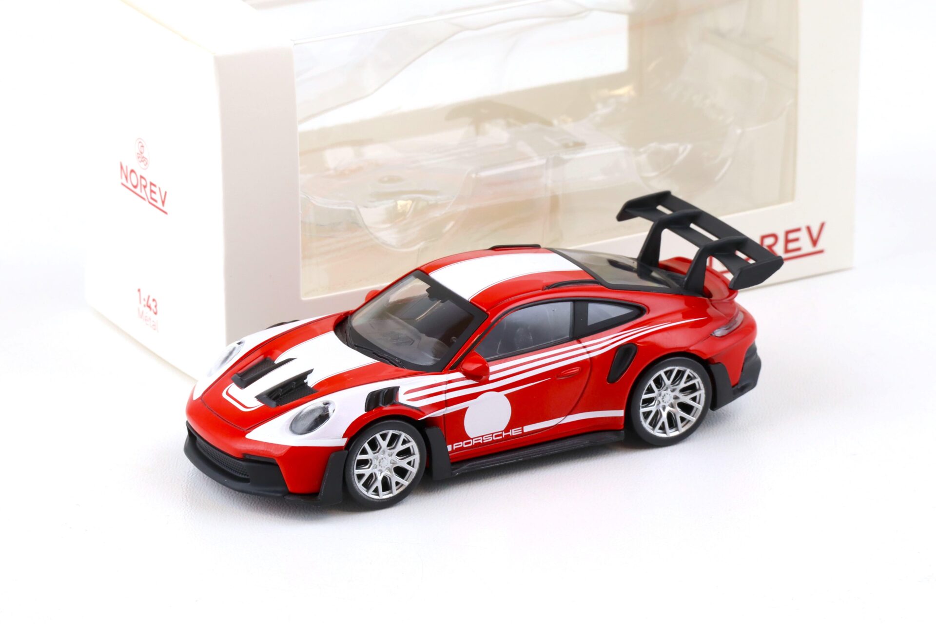 1:43 Norev Jet Car Porsche 911 (992) GT3 RS red Salzburg Livery 2022