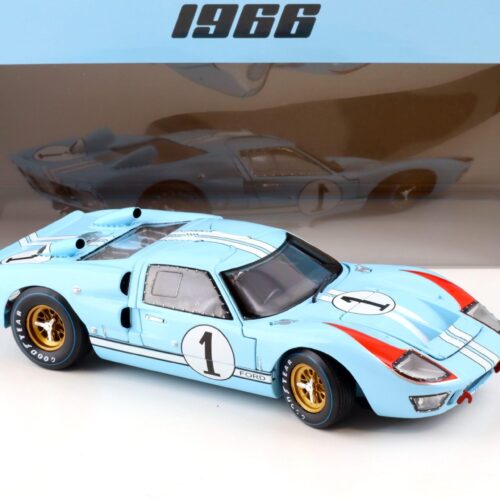 1:18 Shelby Collectibles 1966 Ford GT40 MKII 24h Le Mans 1966 Miles/ Hulme #1