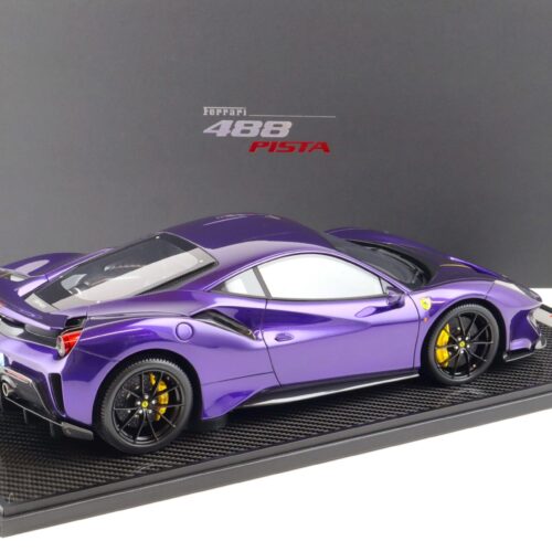 1:12 BBR Ferrari 488 Pista Viola Al Humad/ yellow stripe - Limited 21 pcs.