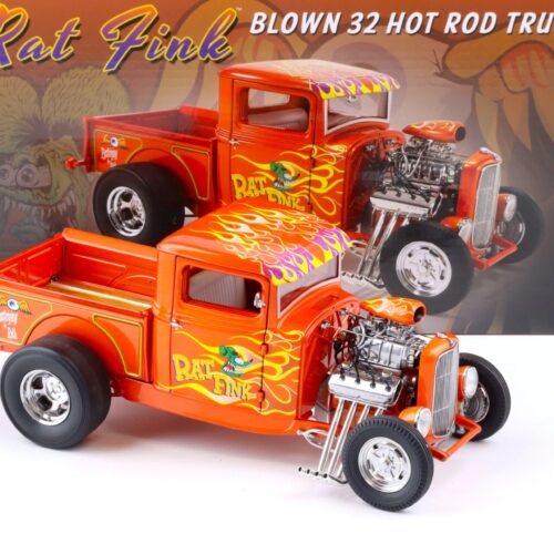 1:18 ACME 1932 Ford Blown 32 Hot Rod Truck RAT FINK orange A1804102