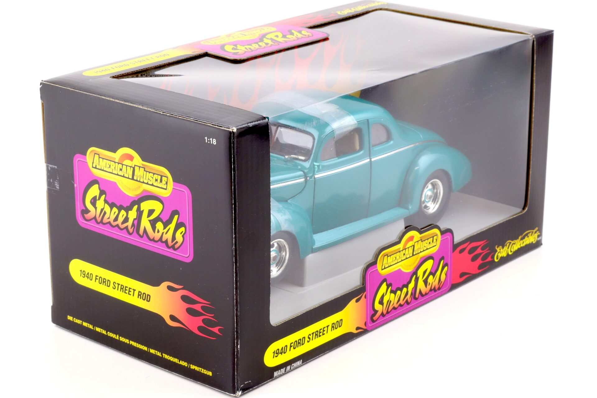 1:18 ERTL 1940 Ford Street Rod Hot Rod Street Rods turquoise metallic