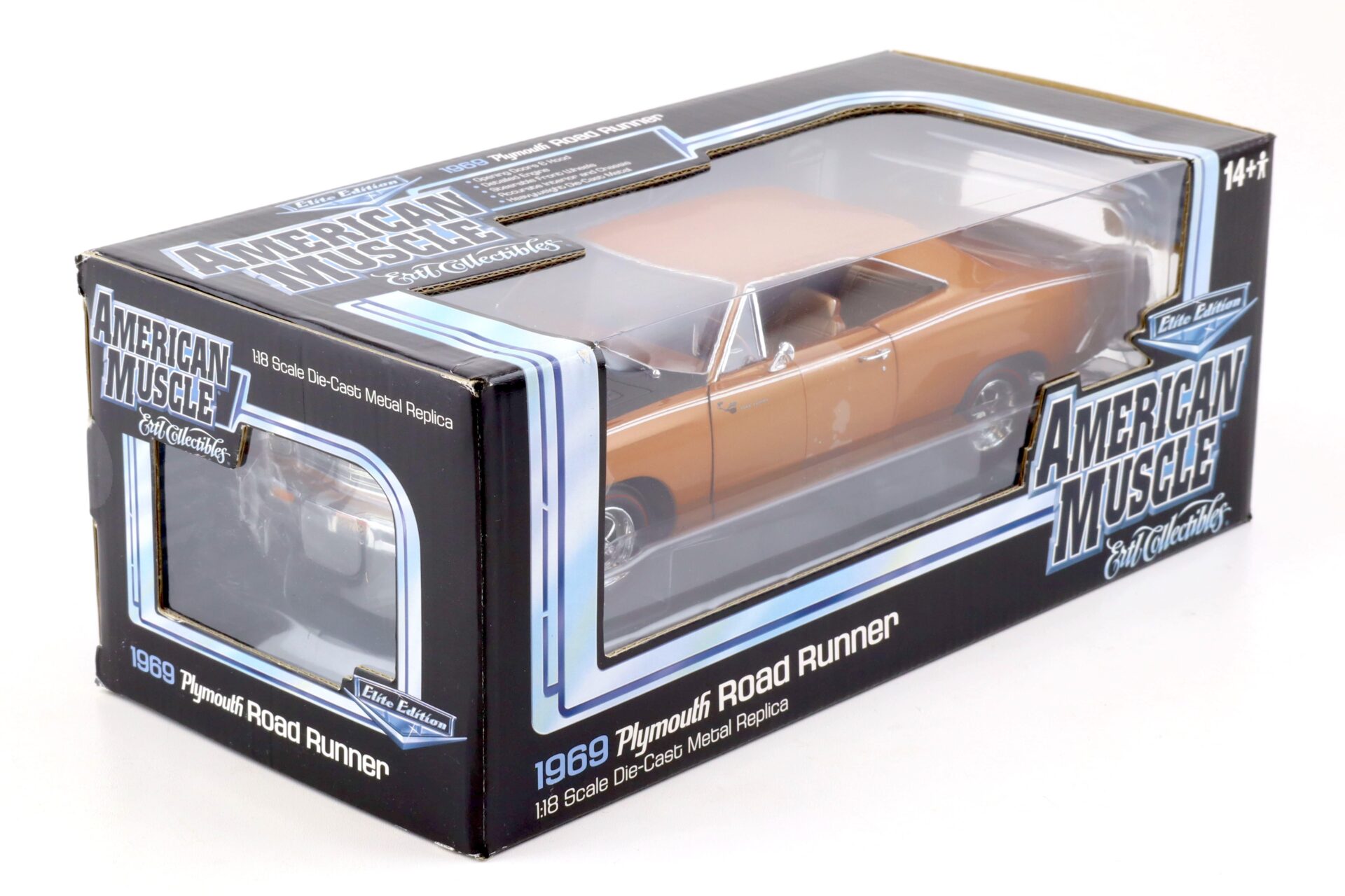 1:18 ERTL Elite 1969 Plymouth Road Runner Hemi brown metallic