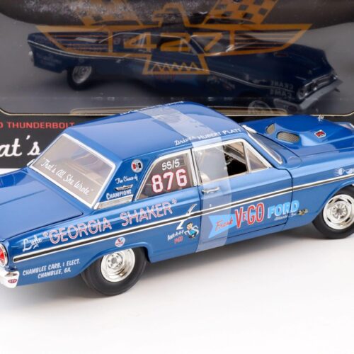 1:18 ACME 1964 Ford Fairlane 500 Thunderbolt NHRA Georgia Shaker #876 blue