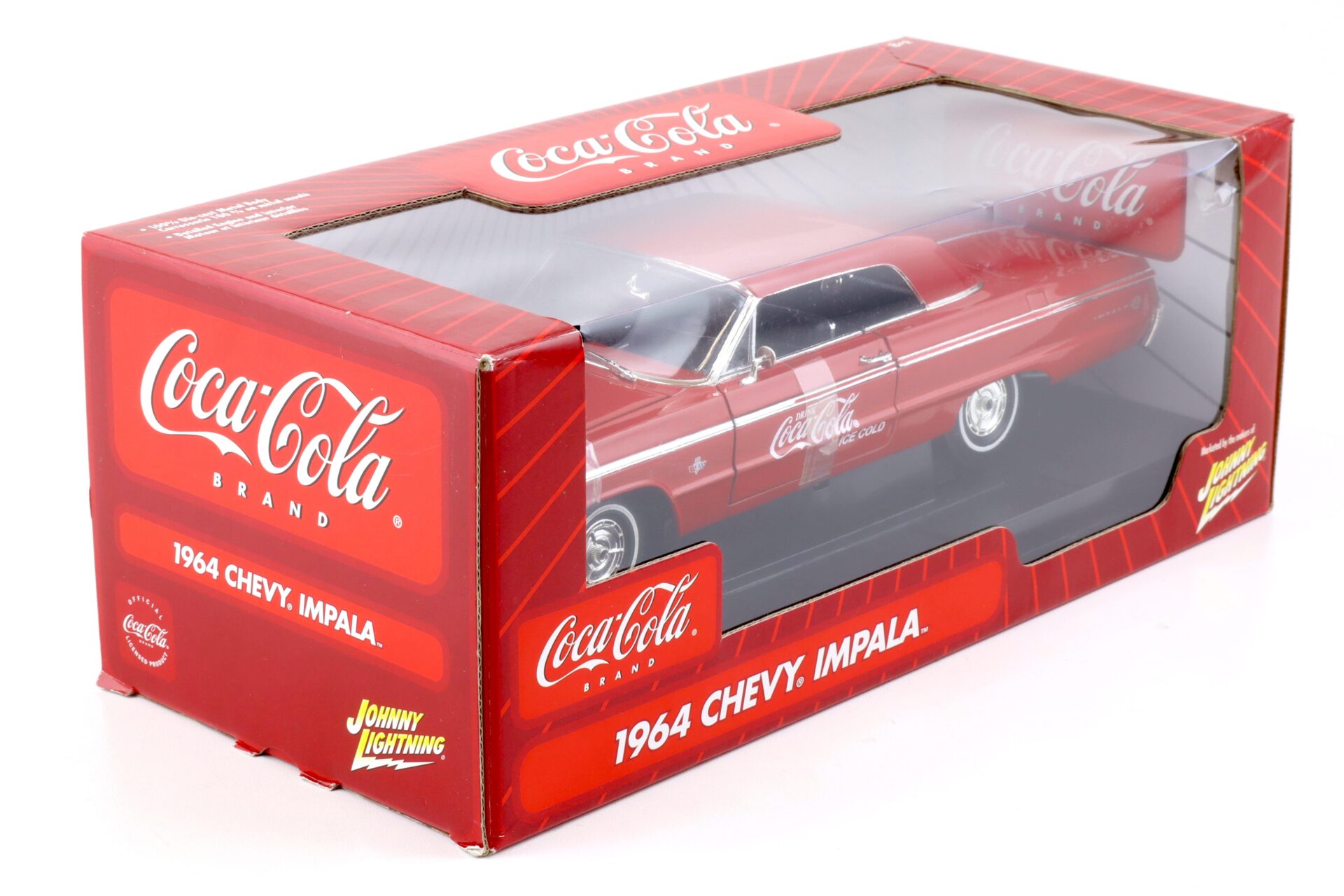 1:18 Johnny Lightning 1964 Chevrolet Impala COCA COLA red