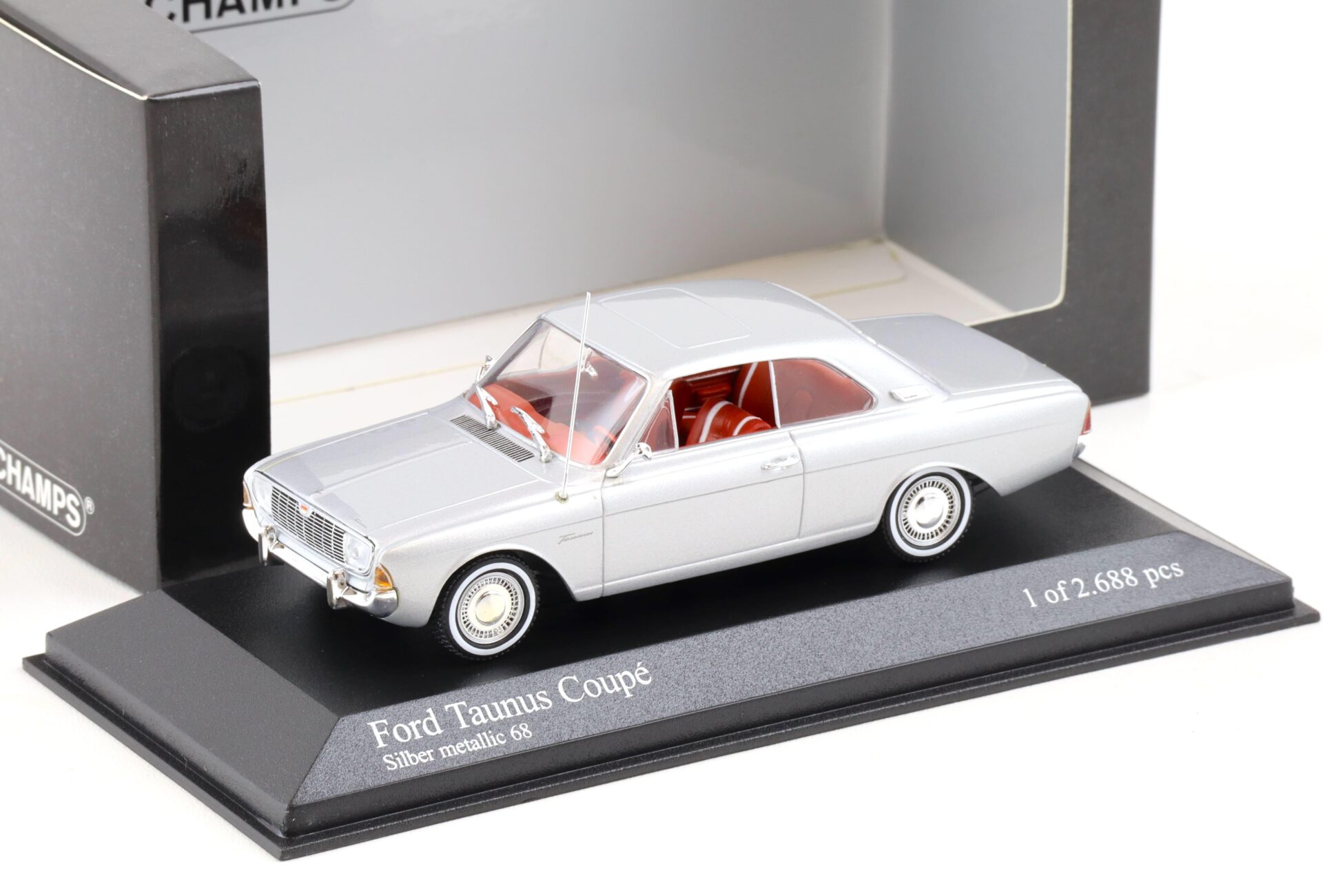 1:43 Minichamps Ford Taunus Coupe P5 silver metallic 68