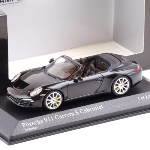 1:43 Minichamps Porsche 911 (991) Carrera S Cabriolet 2012 black