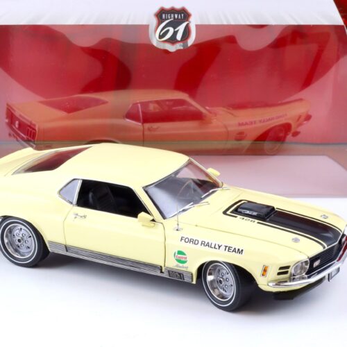 1:18 Highway61 1970 Ford Mustang Mach 1 Competition Team SCCA Ford Rally Team