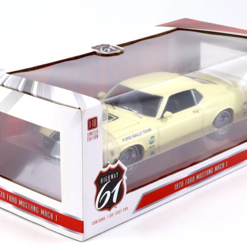 1:18 Highway61 1970 Ford Mustang Mach 1 Competition Team SCCA Ford Rally Team