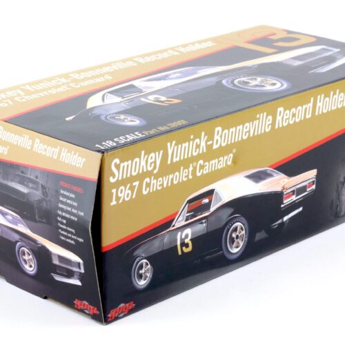 1:18 GMP Chevrolet Camaro 1967 Bonneville Record #13 Smokey Yunick black/ gold