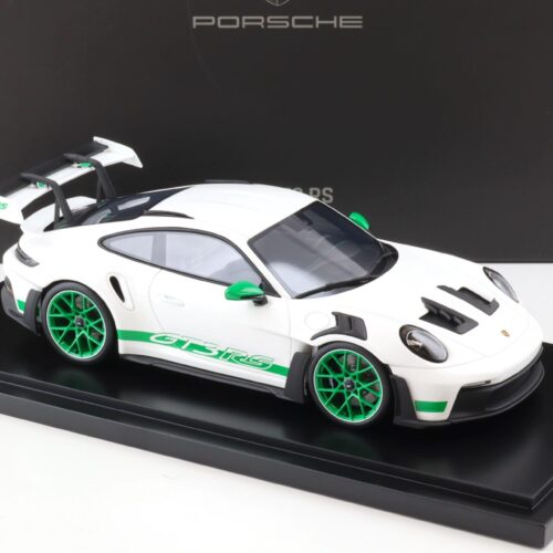 1:18 Spark Porsche 911 (992) GT3 RS white/ green Limited 911 pcs. WAP DEALER