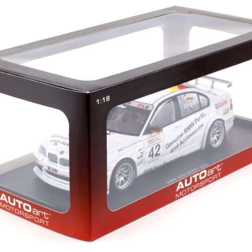 1:18 AUTOart BMW 320i (E46) WTCC 2005 J.Müller #42 BMW Parts 80542