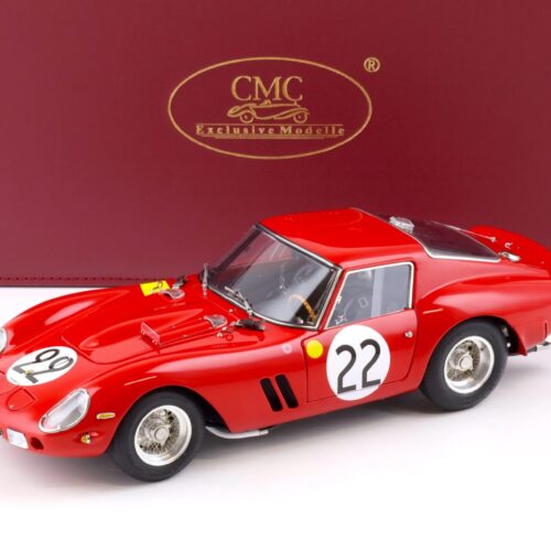 1:18 CMC Ferrari 250 GTO 24h Le Mans 1962 Beurlys/Elde/Mason #22 red M-253