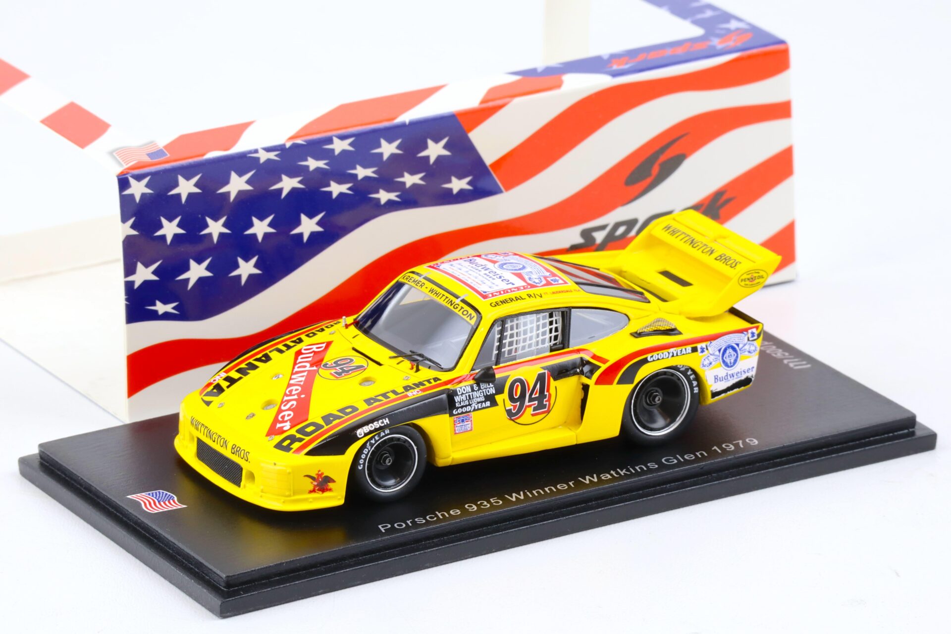 1:43 Spark Porsche 935 Winner Watkins Glen 1979 Whittington/ Ludwig #94
