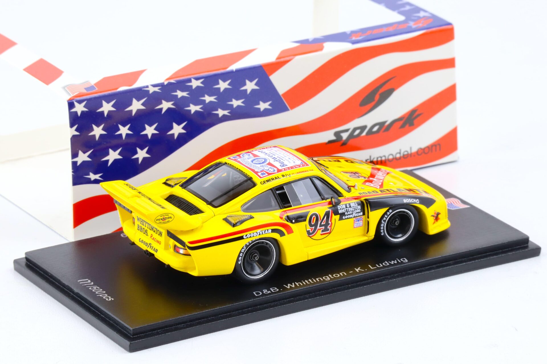 1:43 Spark Porsche 935 Winner Watkins Glen 1979 Whittington/ Ludwig #94